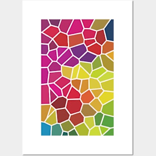 Colorful Rock Pattern Posters and Art